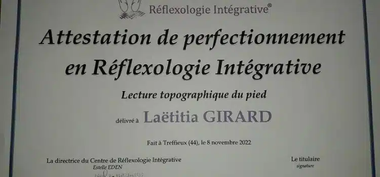 Photo numéro 7 de la galerie de Laetitia Girard : Réflexologue au Pallet. Prendre RDV