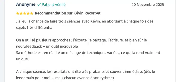 Photo numéro 4 de la galerie de Kévin Recorbet : Psychothérapeute à Saint-Genis-Laval. Prendre RDV