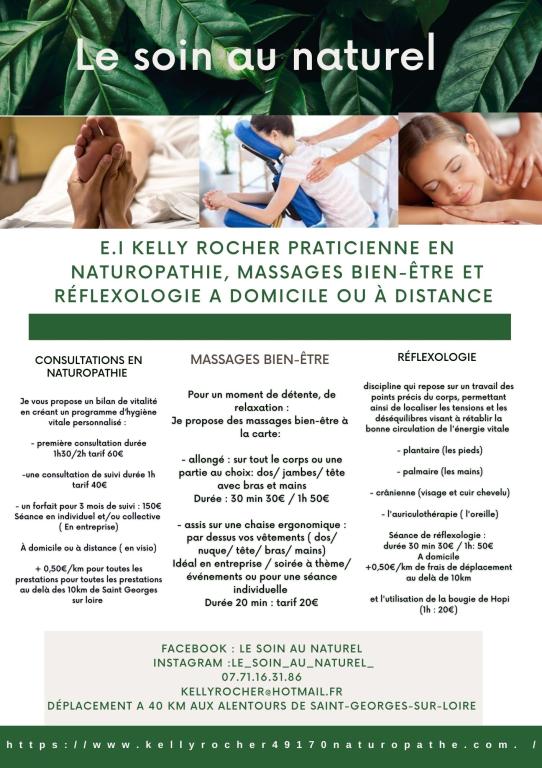 Photo numéro 1 de la galerie de Kelly Rocher : Naturopathe à Saint-Georges-sur-Loire. Prendre RDV