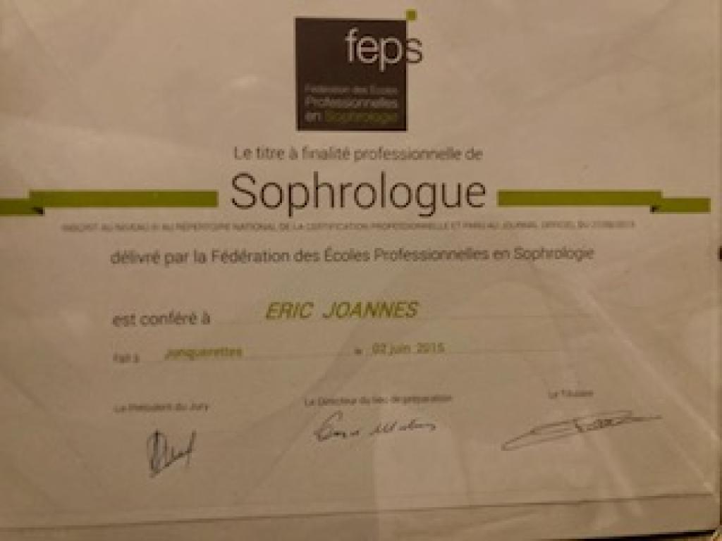 Photo numéro 3 de la galerie de Eric Joannes : Sophrologue à Saint-Brès. Prendre RDV
