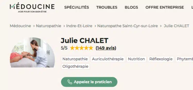 Photo numéro 5 de la galerie de Julie Chalet : Naturopathe à Saint-Cyr-sur-Loire. Prendre RDV