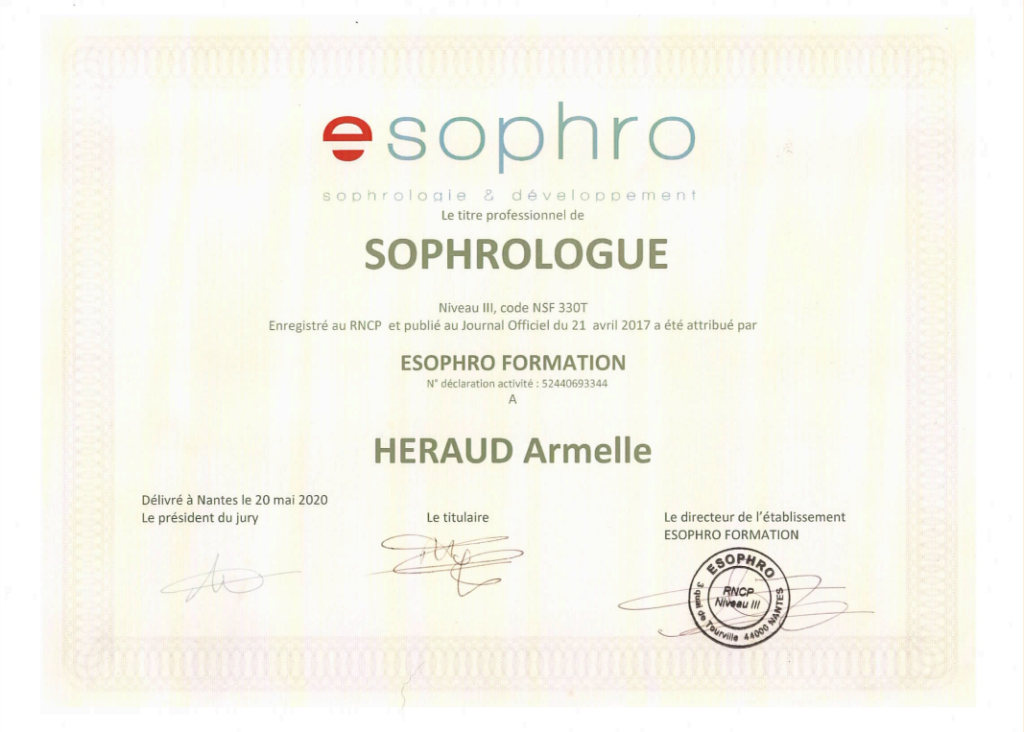 Photo numéro 7 de la galerie de Armelle Héraud : Sophrologue à Pont-Saint-Martin. Prendre RDV