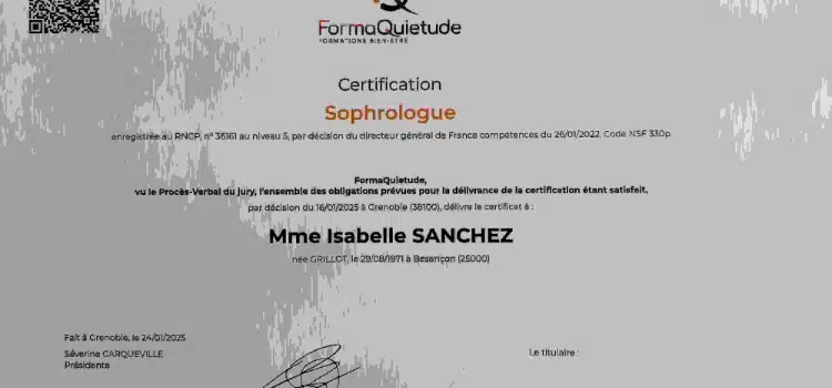 Photo numéro 3 de la galerie de Isabelle Sanchez : Sophrologue à Illy. Prendre RDV