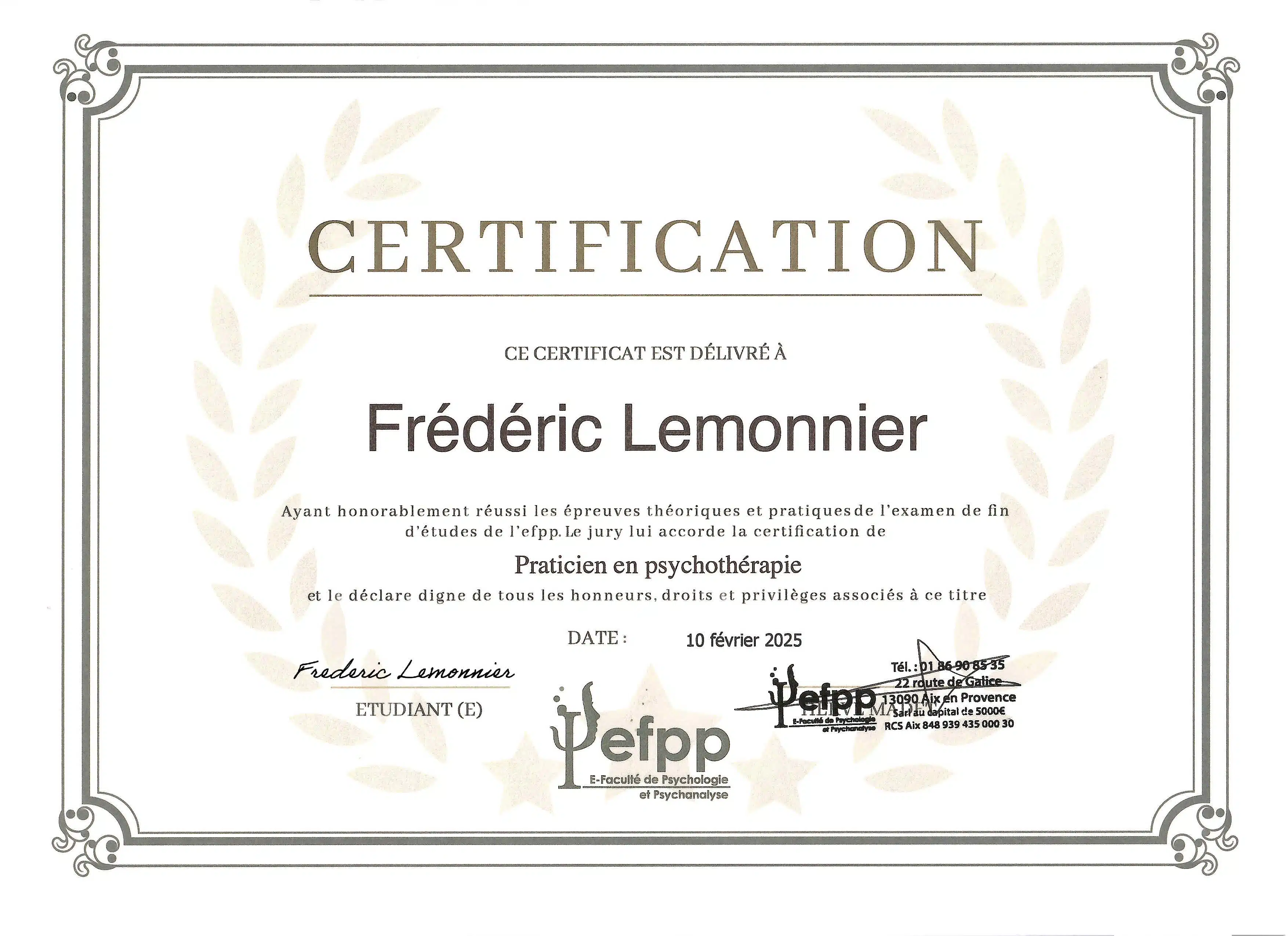 Photo numéro 3 de la galerie de Frédéric Lemonnier : Psychanalyste à Compiègne. Prendre RDV