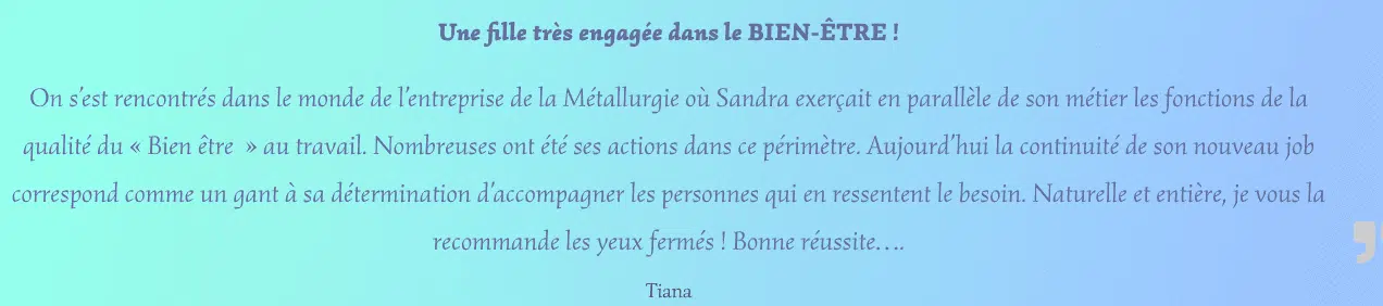 Photo numéro 4 de la galerie de Sandra Vince : Sophrologue à Muret. Prendre RDV