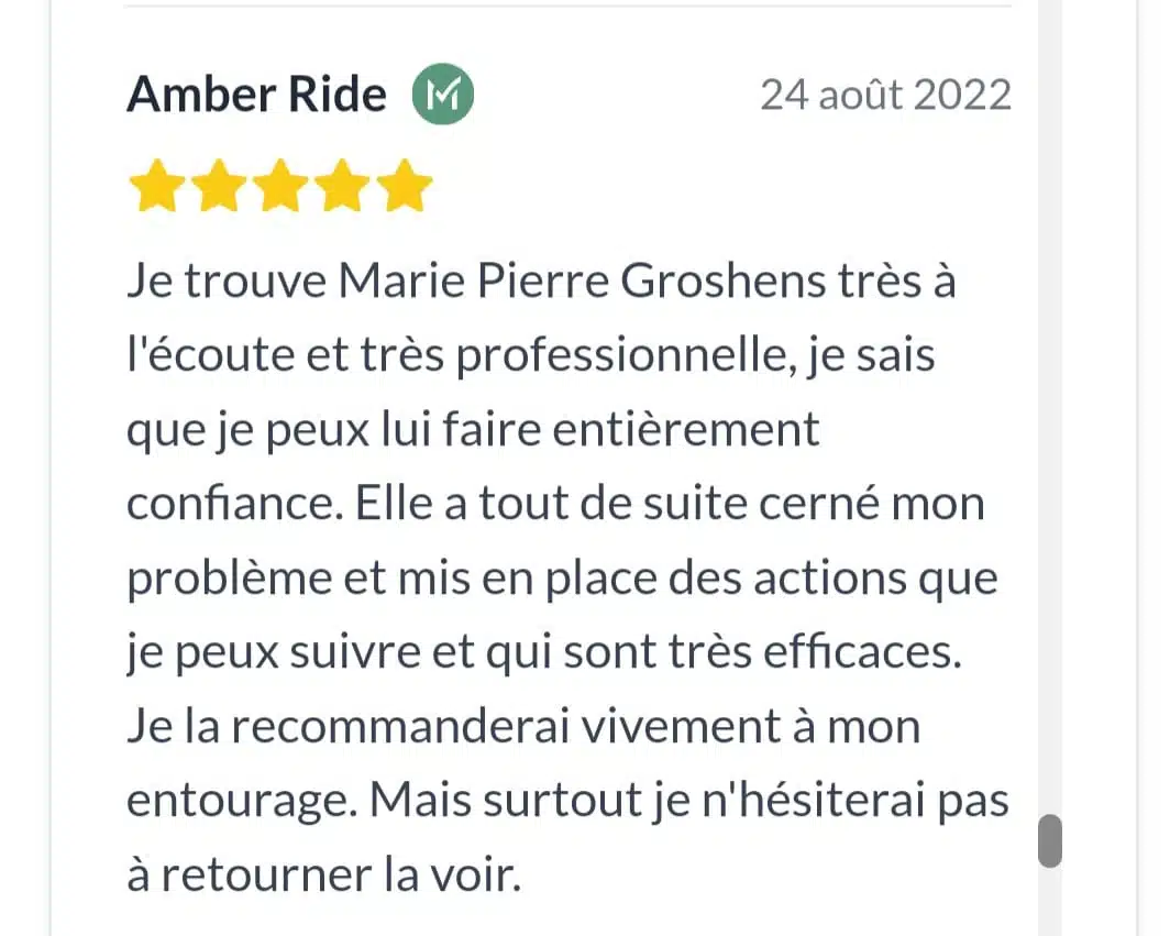 Photo numéro 20 de la galerie de Marie-Pierre Groshens : Hypnothérapeute à Saint-Julien. Prendre RDV