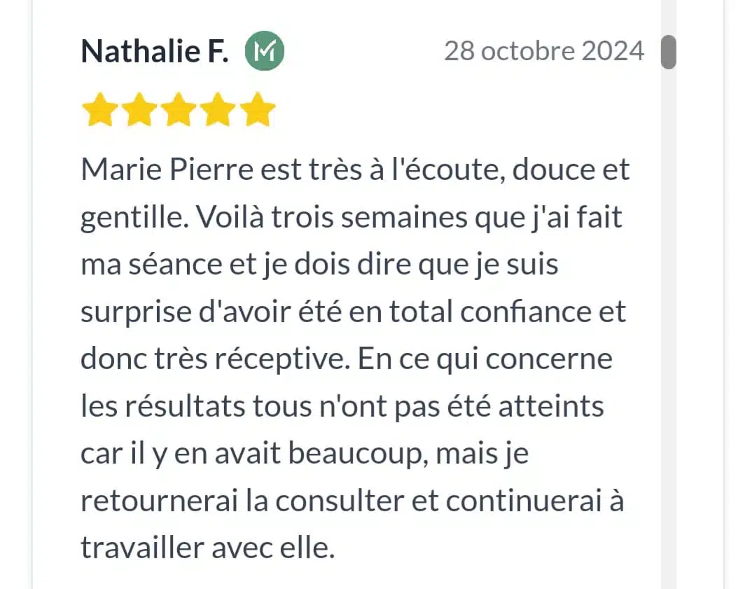 Photo numéro 35 de la galerie de Marie-Pierre Groshens : Hypnothérapeute à Saint-Julien. Prendre RDV
