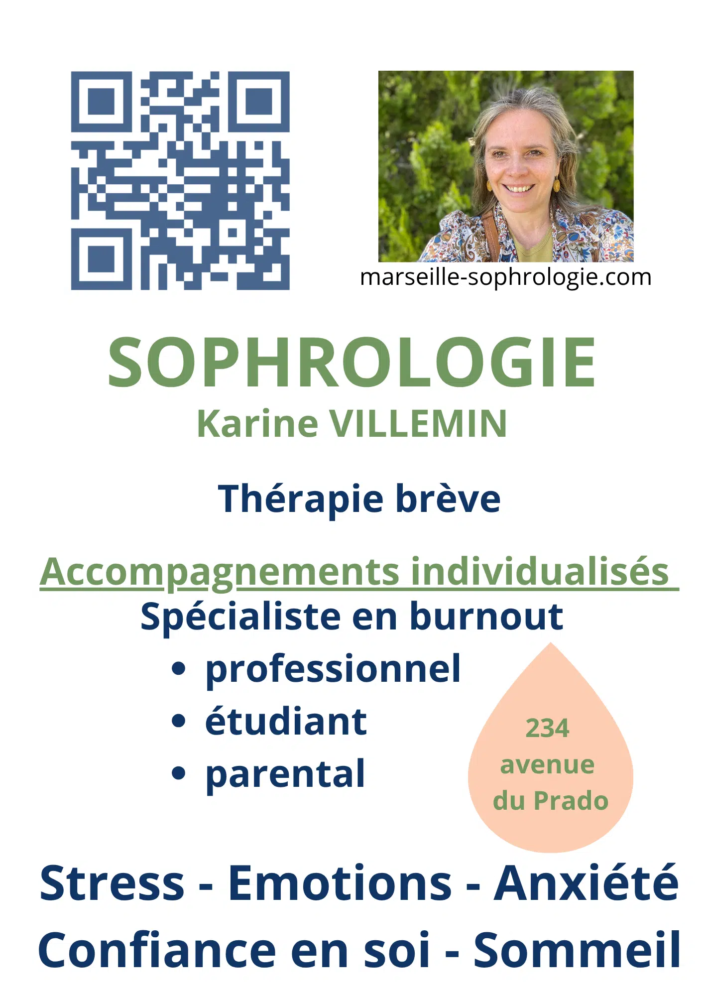 Photo numéro 3 de la galerie de Karine Villemin : Sophrologue à Marseille. Prendre RDV