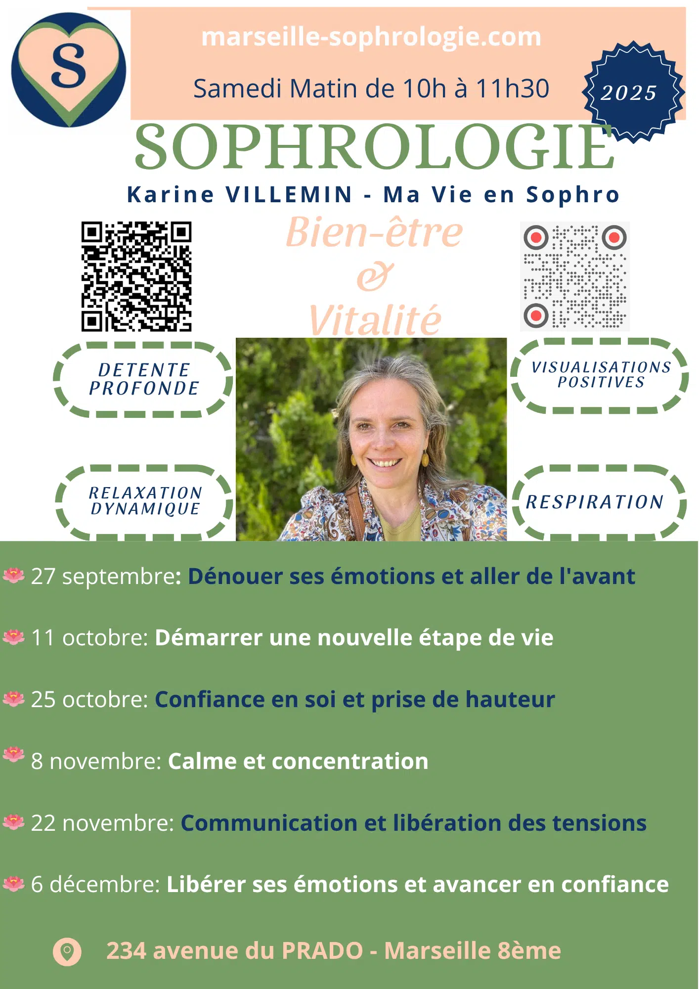 Photo numéro 4 de la galerie de Karine Villemin : Sophrologue à Marseille. Prendre RDV