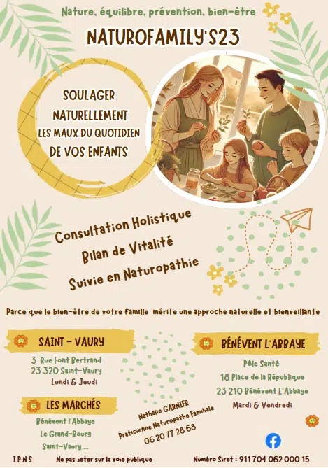 Photo numéro 6 de la galerie de Nathalie Garnier : Naturopathe à Bénévent l'Abbaye . Prendre RDV