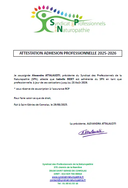 Photo numéro 8 de la galerie de Isabelle Bidet : Naturopathe à Lercoul. Prendre RDV