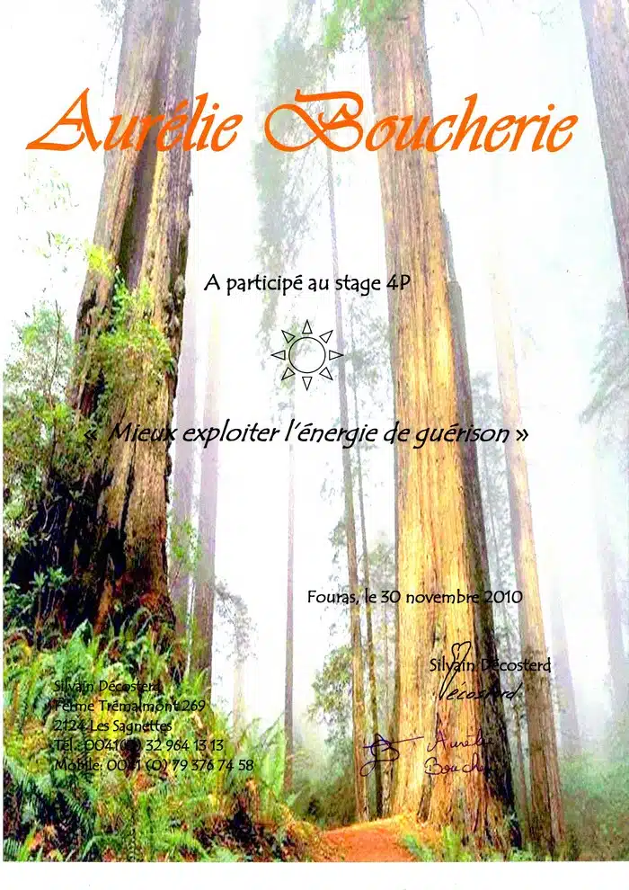 Photo numéro 14 de la galerie de Aurélie Boucherie : Praticien de santé naturelle à Bercloux. Prendre RDV