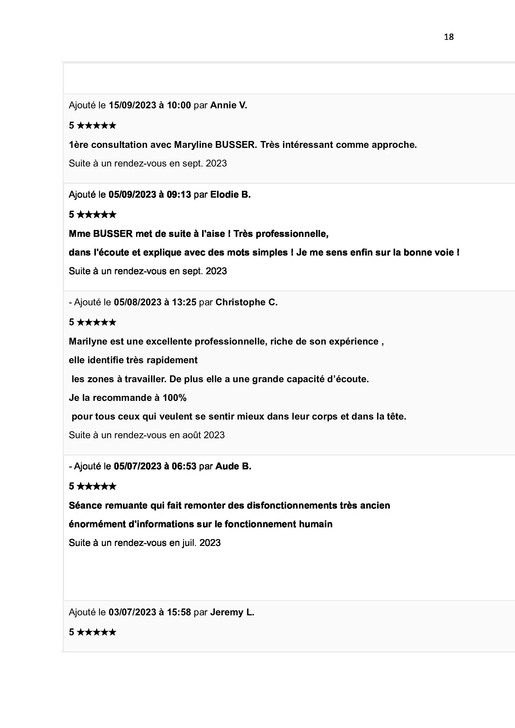 Photo numéro 24 de la galerie de Marilyne Busser SAS FORMACOM : Kinésiologue à Fumel. Prendre RDV