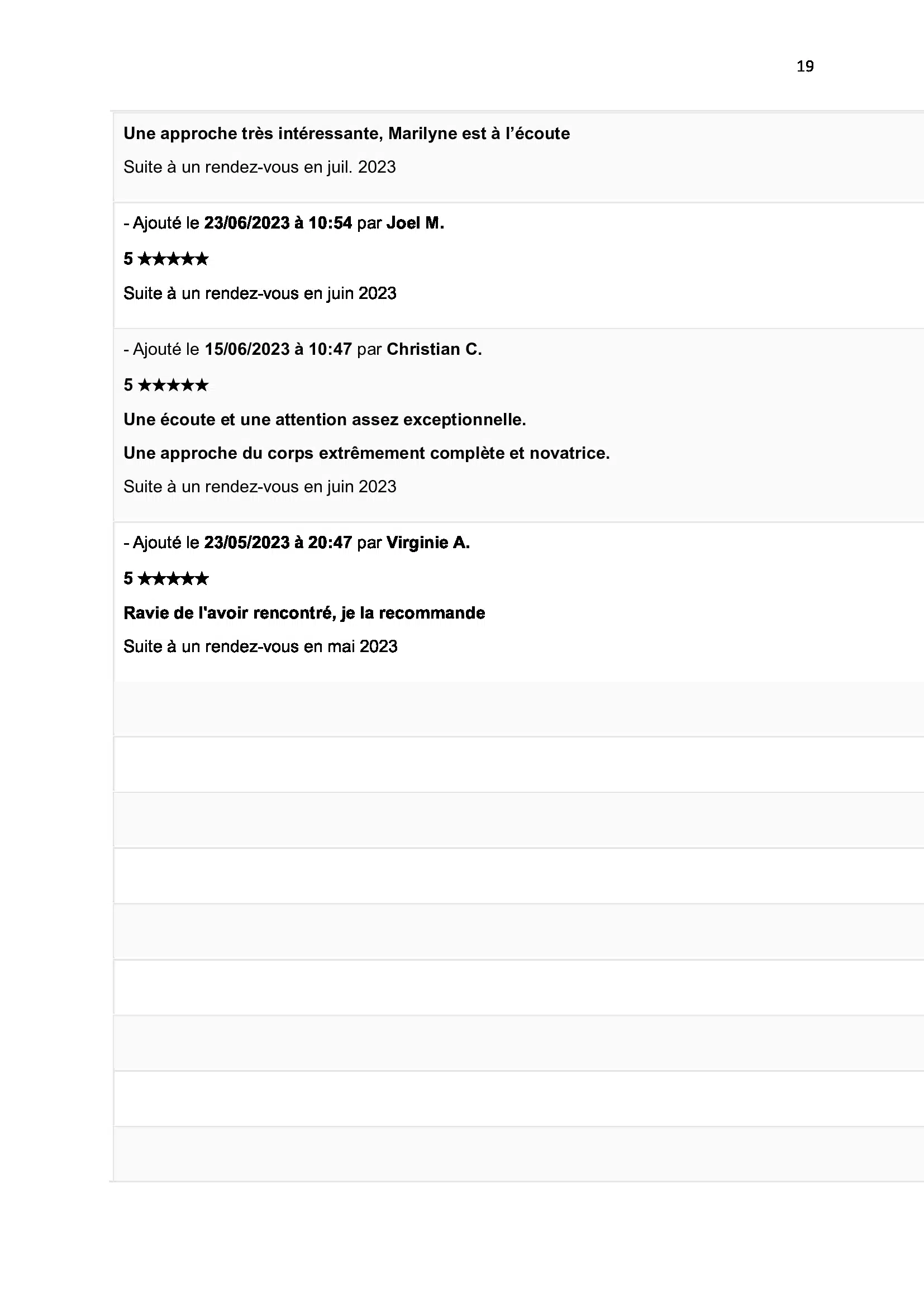 Photo numéro 25 de la galerie de Marilyne Busser SAS FORMACOM : Kinésiologue à Fumel. Prendre RDV