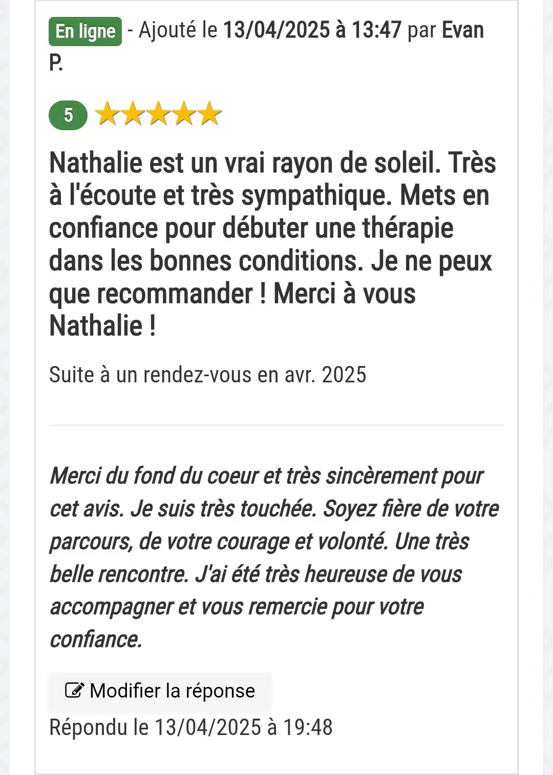 Photo numéro 4 de la galerie de Nathalie Bottari : Hypnothérapeute au Bignon. Prendre RDV