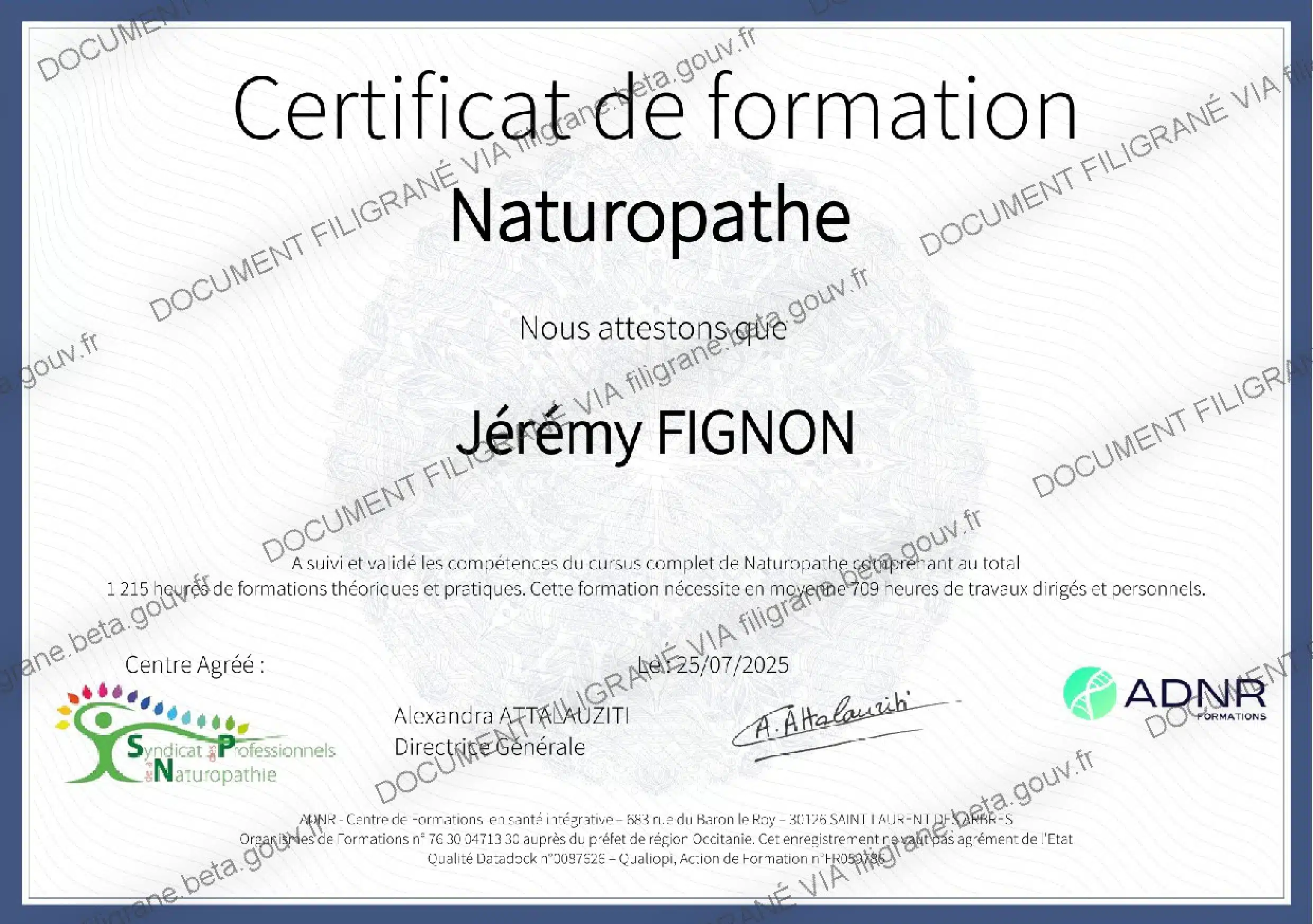 Photo numéro 1 de la galerie de Jérémy Fignon : Naturopathe à Paris. Prendre RDV