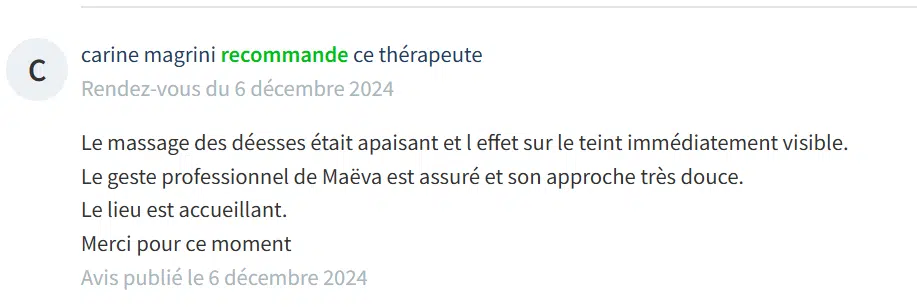 Photo numéro 9 de la galerie de Maeva Muetton : Masseur bien-être à Marseille. Prendre RDV