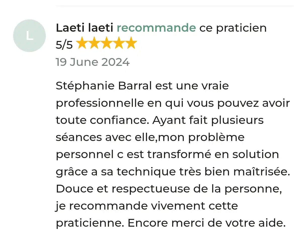 Photo numéro 9 de la galerie de Stéphanie Barral : Hypnothérapeute à Saint-Mamert-du-Gard. Prendre RDV