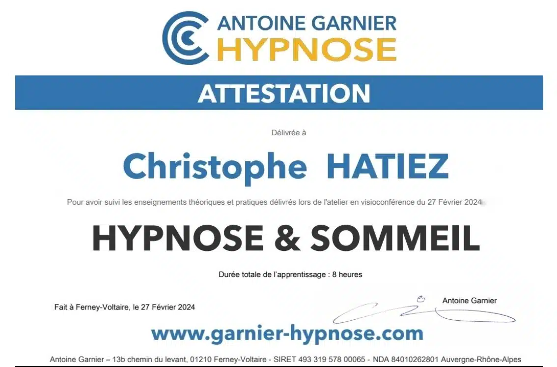 Photo numéro 5 de la galerie de Christophe Hatiez : Hypnothérapeute à Paris. Prendre RDV