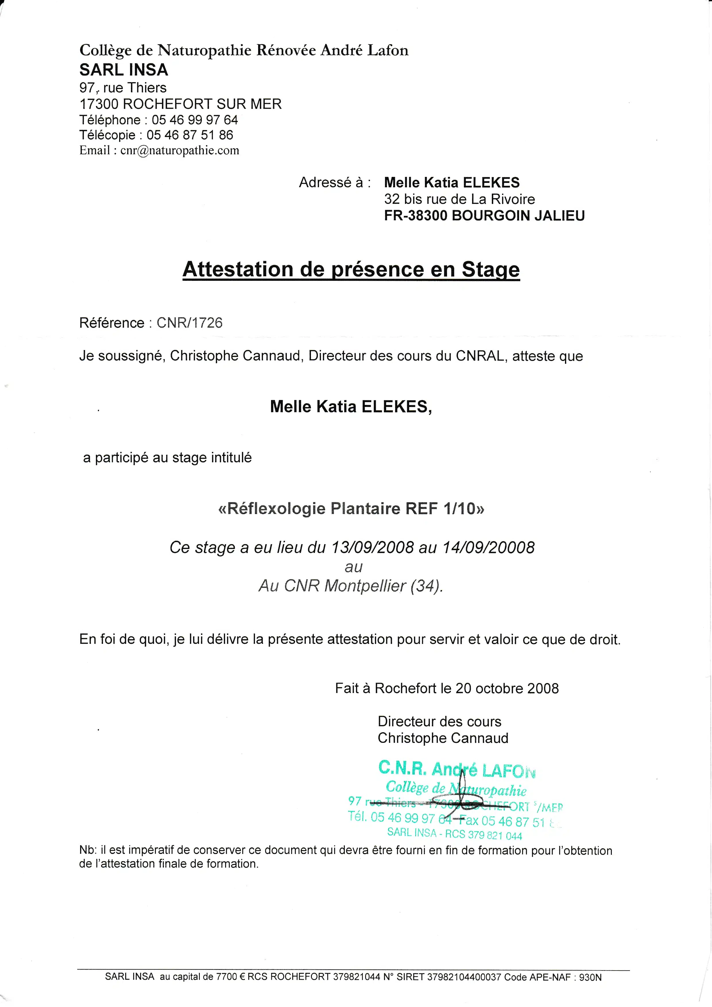 Photo numéro 3 de la galerie de Katia ELEKES  : Masseur bien-être à Bourgoin-Jallieu. Prendre RDV