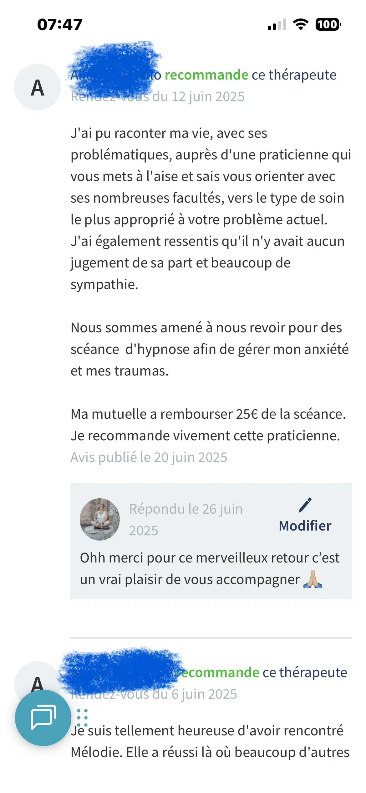Photo numéro 12 de la galerie de Mélodie Badia Romanach : Hypnothérapeute à Cavalaire-sur-Mer. Prendre RDV
