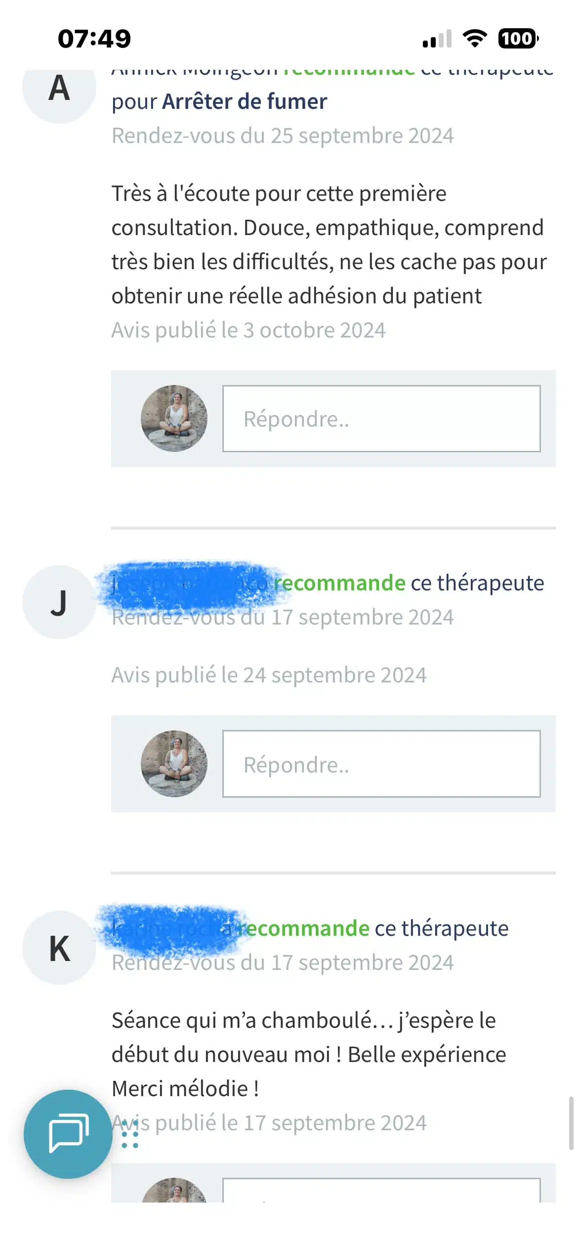 Photo numéro 26 de la galerie de Mélodie Badia Romanach : Hypnothérapeute à Cavalaire-sur-Mer. Prendre RDV