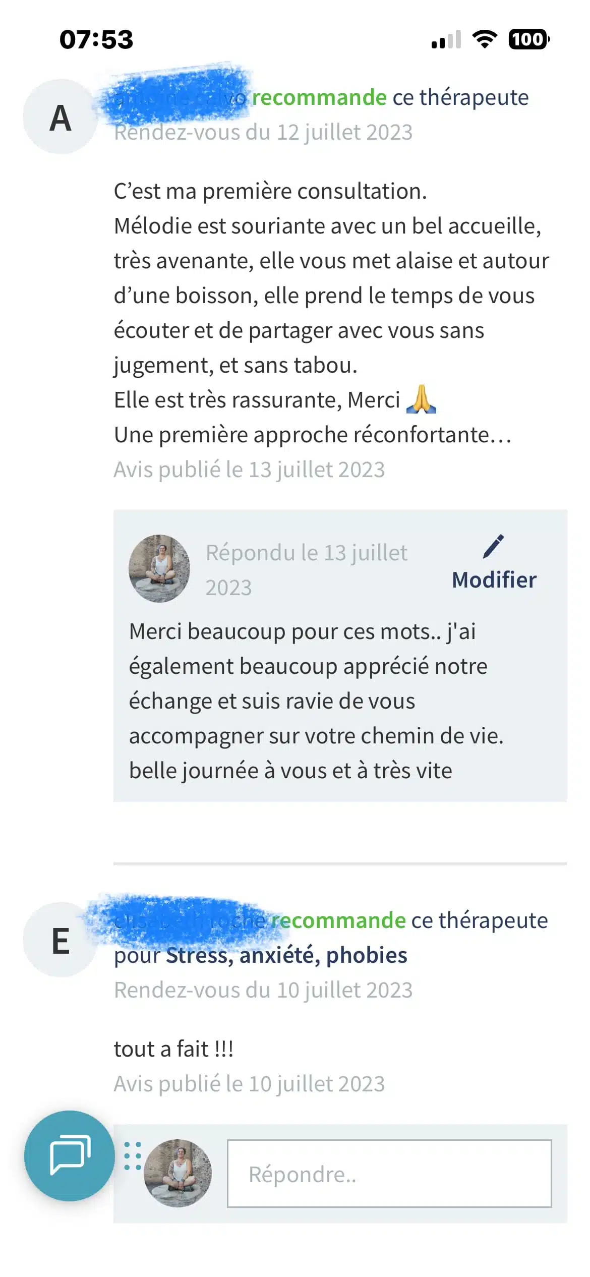 Photo numéro 46 de la galerie de Mélodie Badia Romanach : Hypnothérapeute à Cavalaire-sur-Mer. Prendre RDV