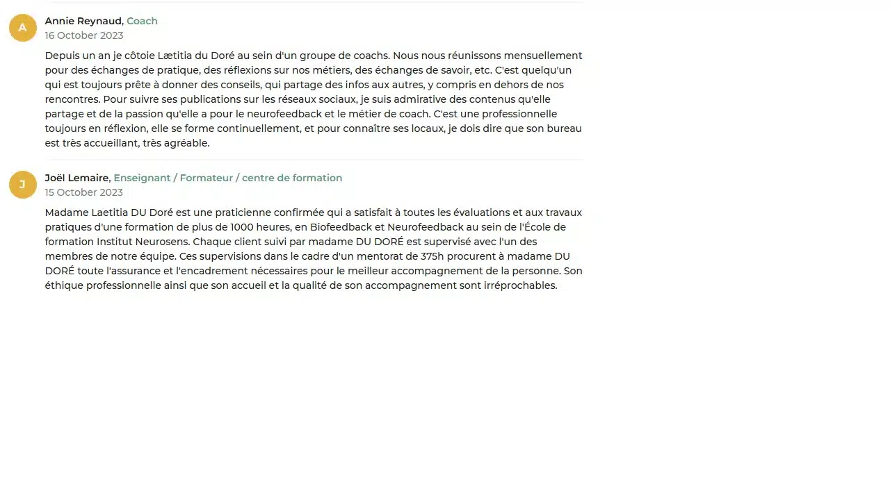 Photo numéro 15 de la galerie de LD Développement Laetitia du Doré : Neurothérapeute à Rennes. Prendre RDV