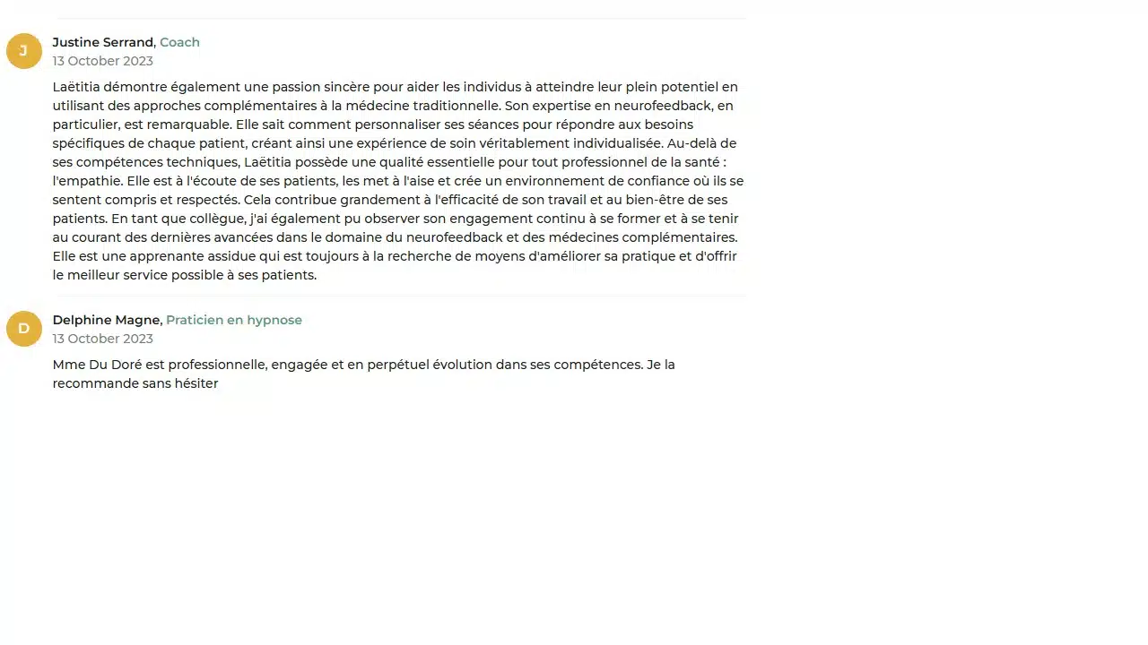 Photo numéro 16 de la galerie de LD Développement Laetitia du Doré : Neurothérapeute à Rennes. Prendre RDV