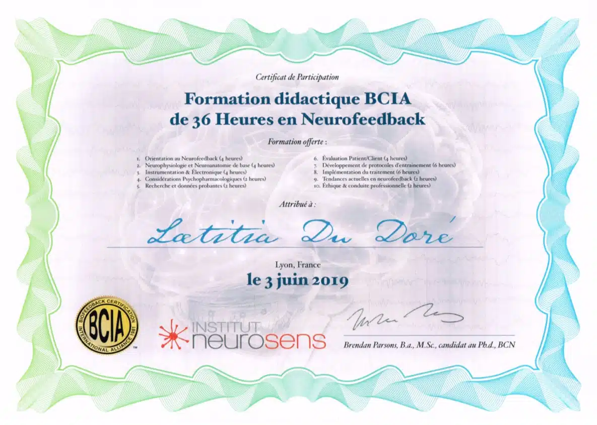 Photo numéro 6 de la galerie de LD Développement Laetitia du Doré : Neurothérapeute à Rennes. Prendre RDV