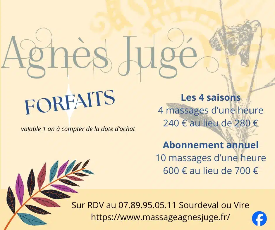 Photo numéro 3 de la galerie de Agnès Jugé : Masseur bien-être à Sourdeval. Prendre RDV