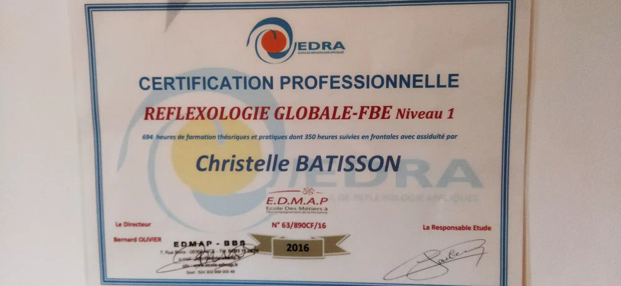 Photo numéro 2 de la galerie de Christelle Batisson : Réflexologue à Mur-sur-Allier. Prendre RDV