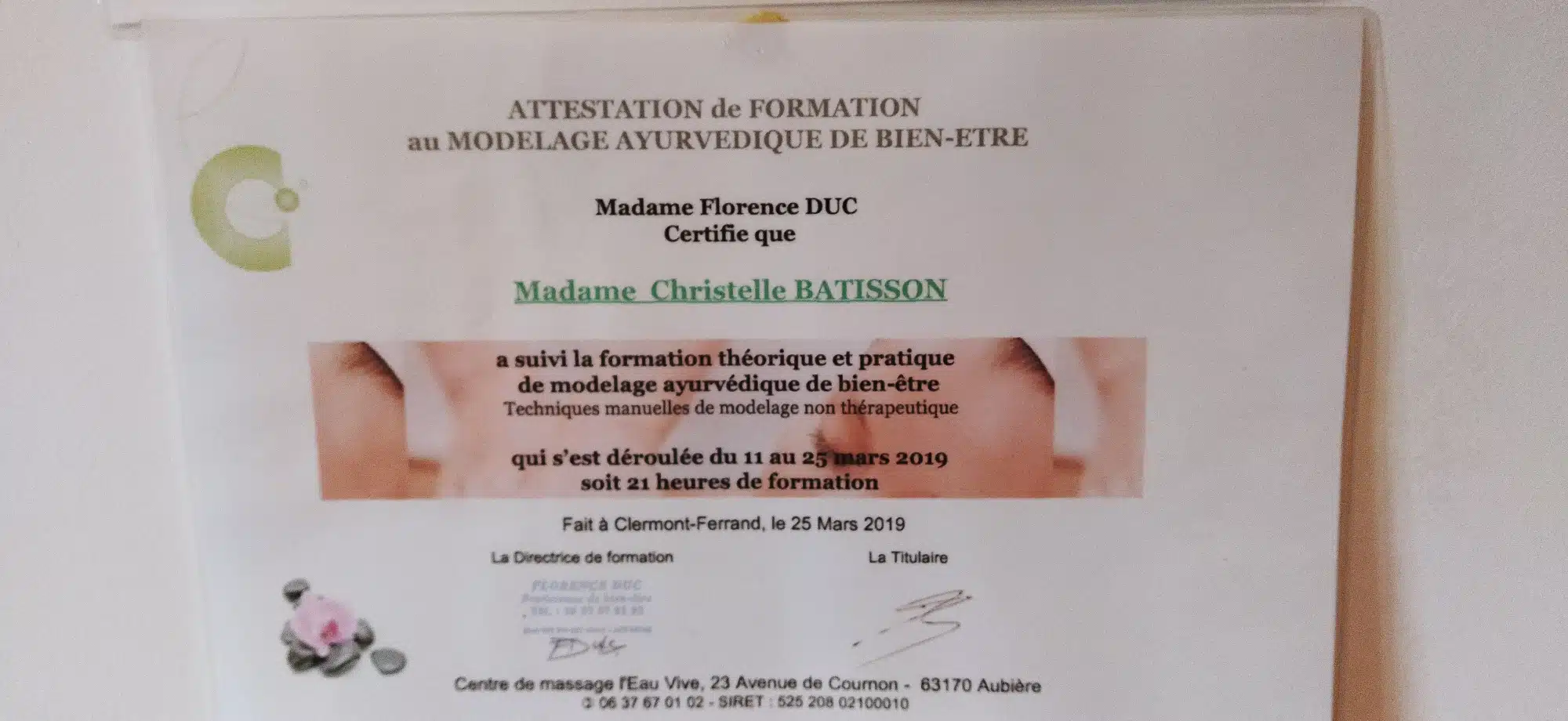 Photo numéro 3 de la galerie de Christelle Batisson : Réflexologue à Mur-sur-Allier. Prendre RDV