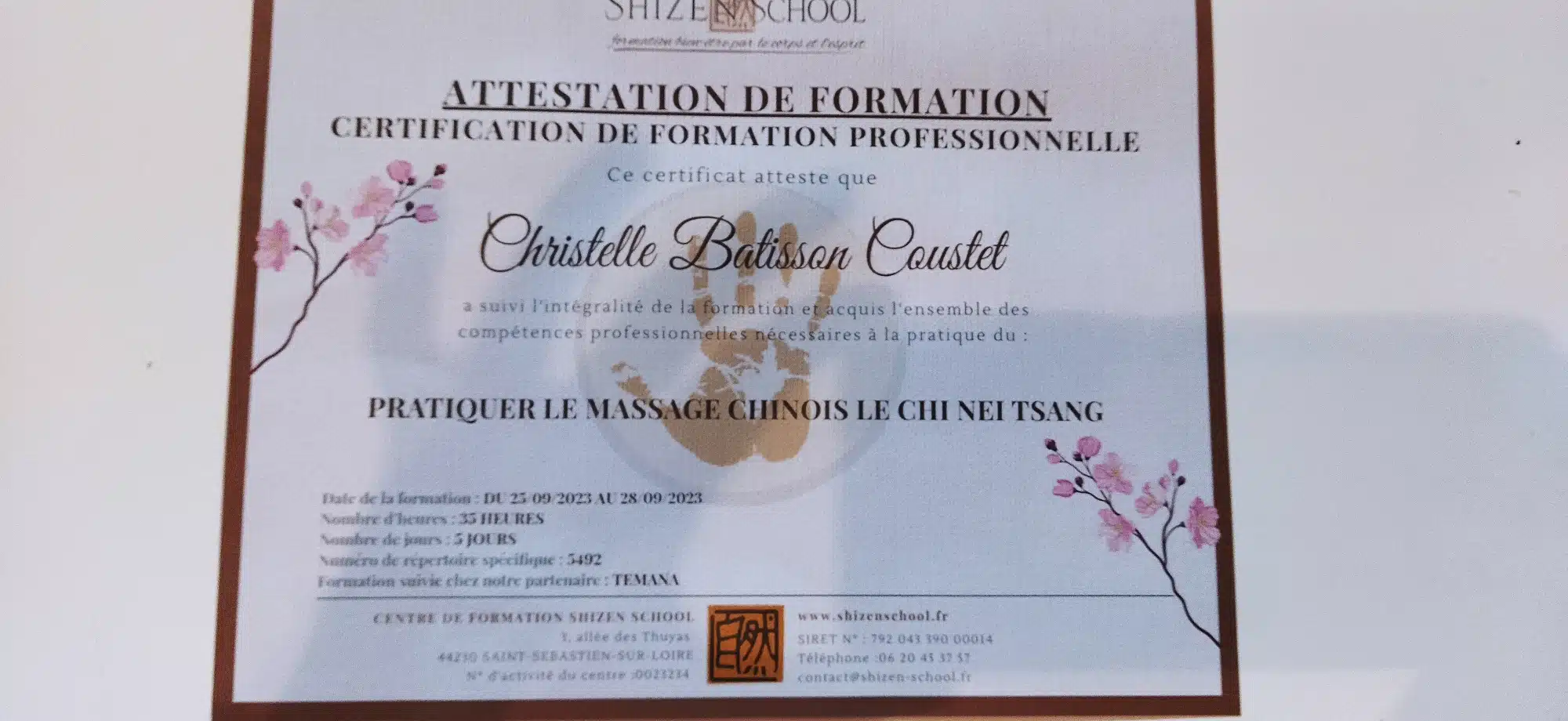 Photo numéro 4 de la galerie de Christelle Batisson : Réflexologue à Mur-sur-Allier. Prendre RDV