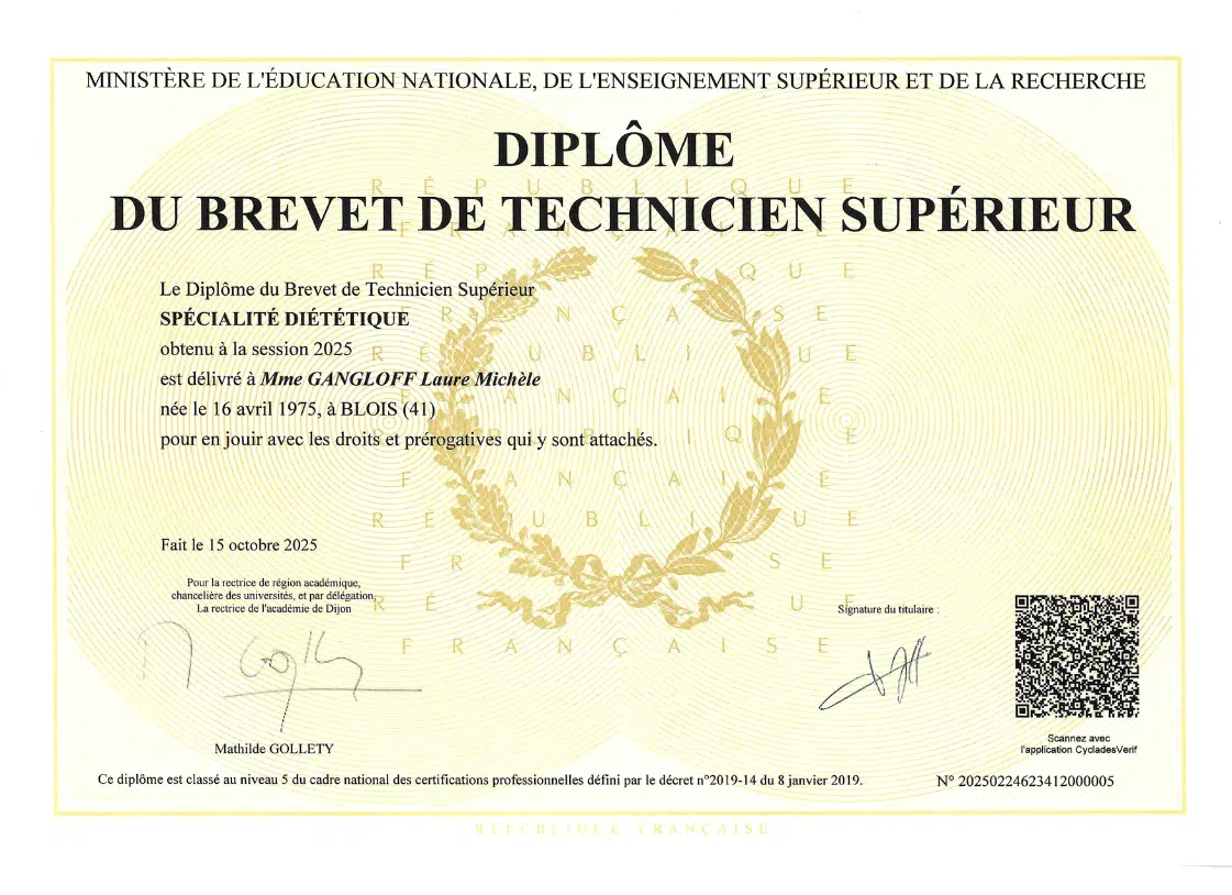 Photo numéro 6 de la galerie de Laure Gangloff : Conseiller en nutrition à Chalon-sur-Saône. Prendre RDV