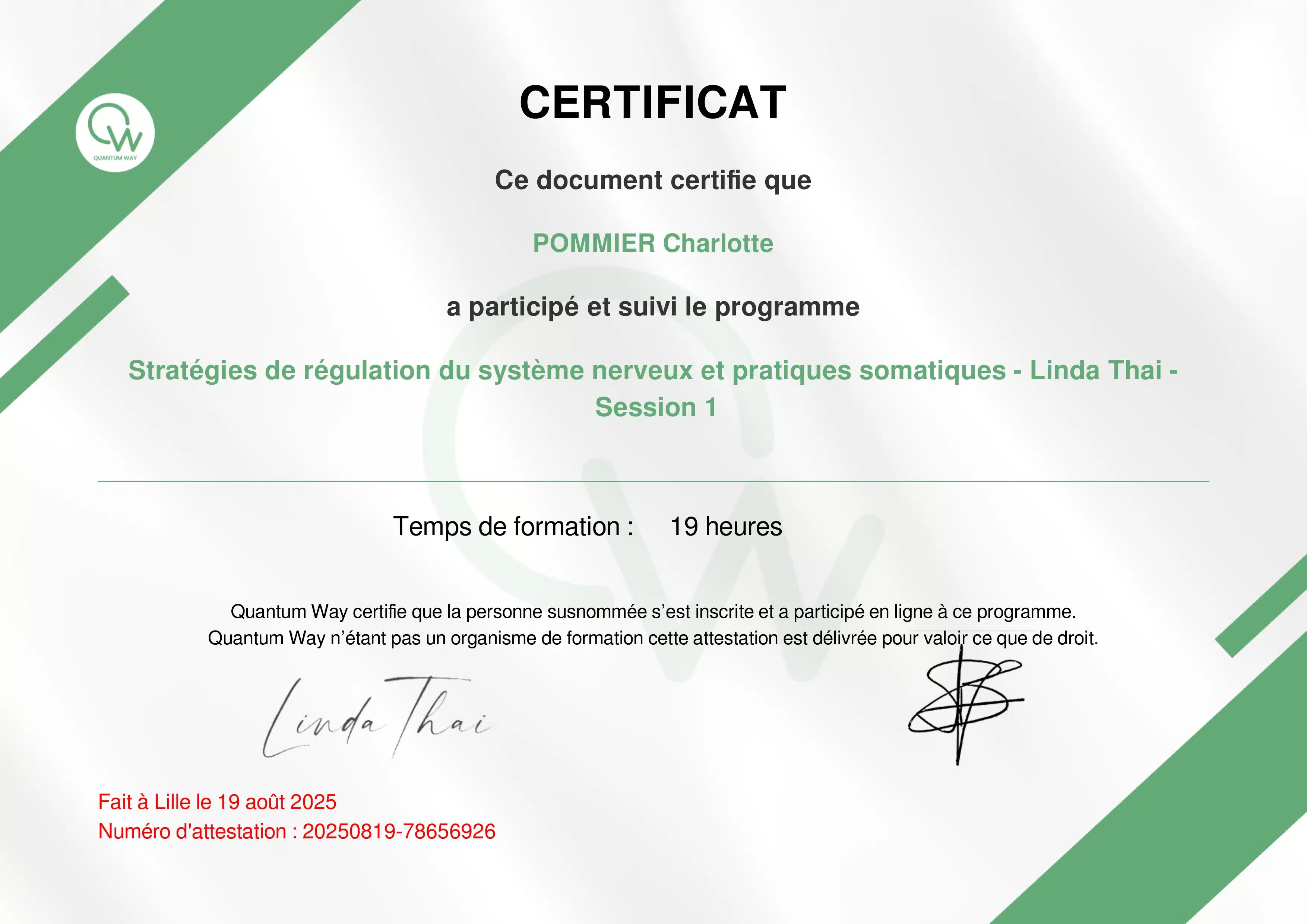 Photo numéro 2 de la galerie de Charlotte Pommier : Conseiller en naturopathie à Ondres. Prendre RDV