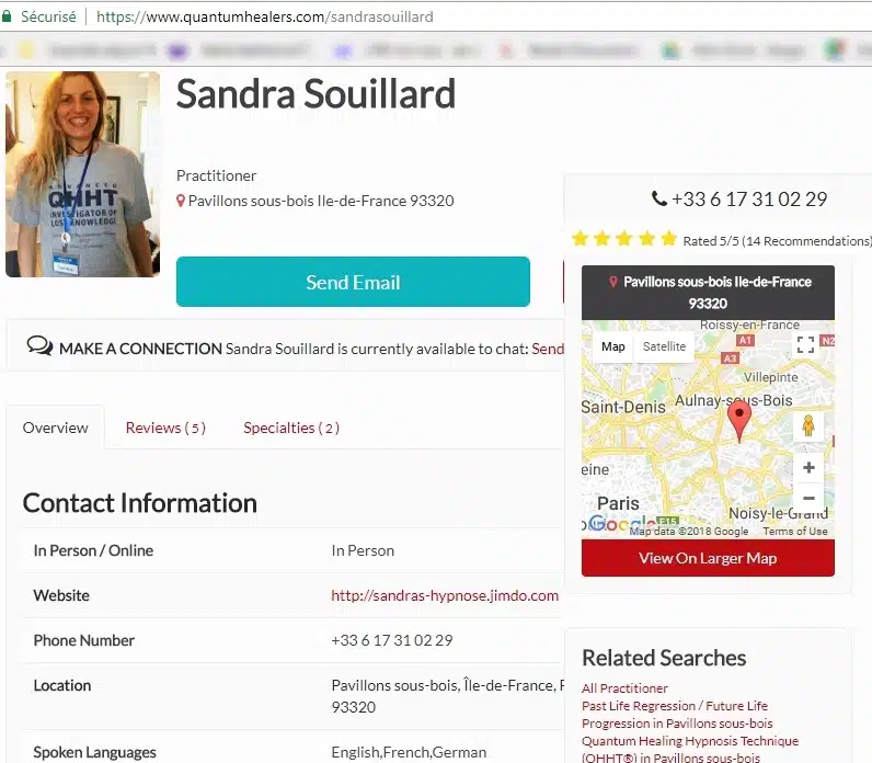 Photo numéro 1 de la galerie de Sandra Souillard : Hypnothérapeute à Les Pavillons-sous-Bois. Prendre RDV
