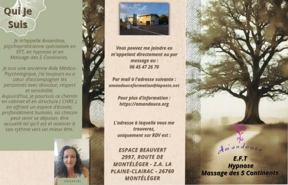 Photo numéro 2 de la galerie de Amandine Arguel : Psychopraticien à Montéléger. Prendre RDV