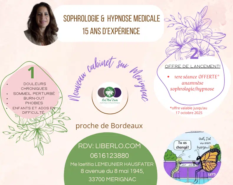 Photo numéro 3 de la galerie de Laetitia Lemeunier hausfater : Sophrologue à Mérignac. Prendre RDV