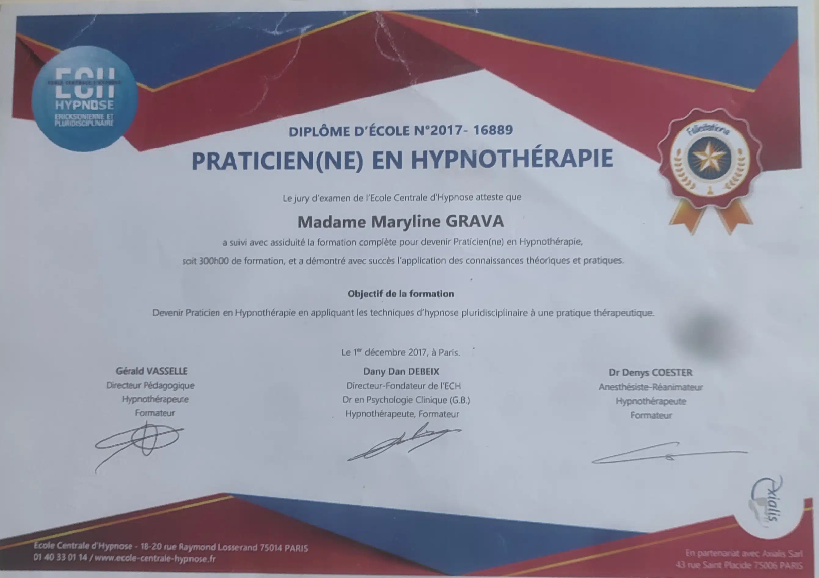 Photo numéro 1 de la galerie de Maryline Grava : Hypnothérapeute à Bourg-en-Bresse. Prendre RDV