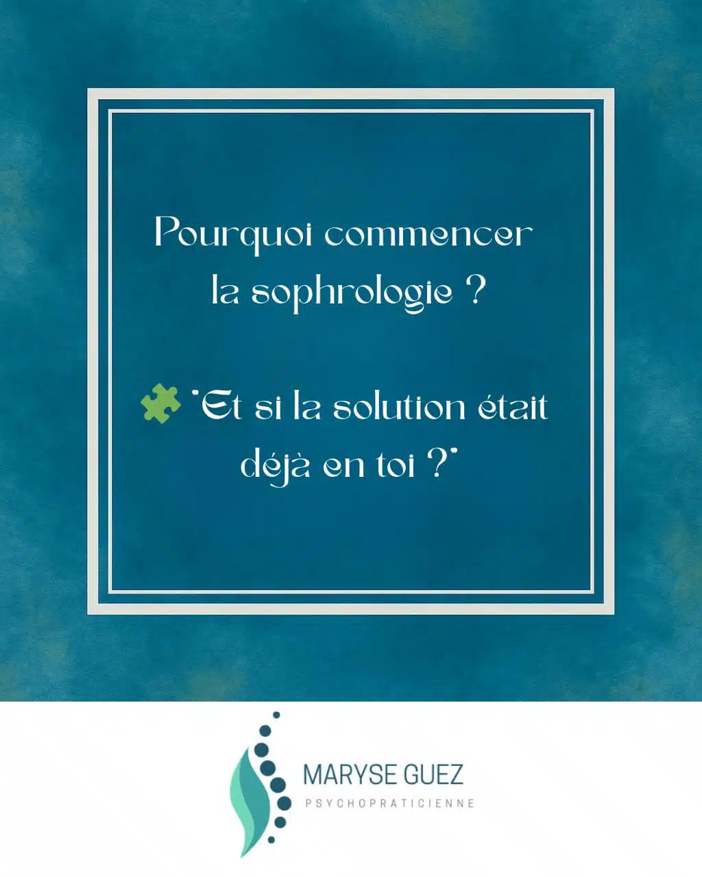 Photo numéro 1 de la galerie de Maryse Guez : Sophrologue à Valbonne. Prendre RDV
