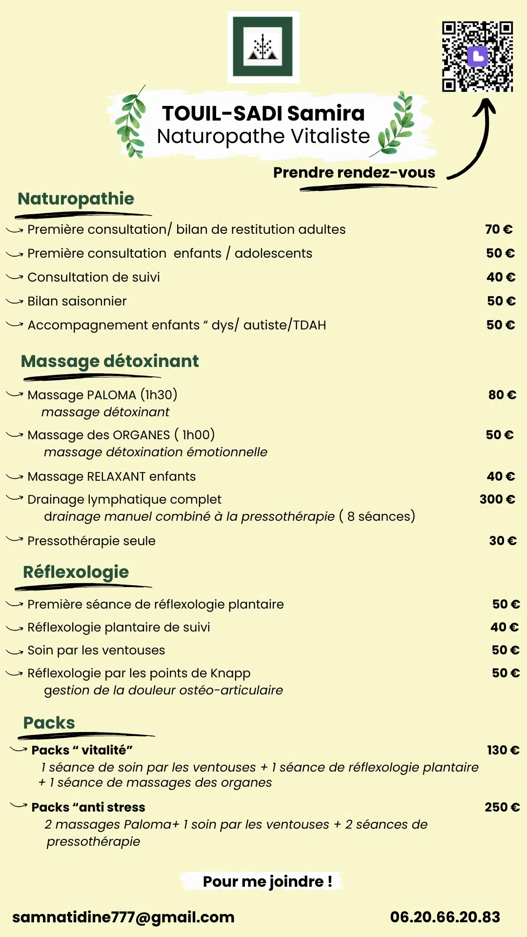 Photo numéro 1 de la galerie de Samira TOUIL Samira : Naturopathe à Épinay-sur-Seine. Prendre RDV