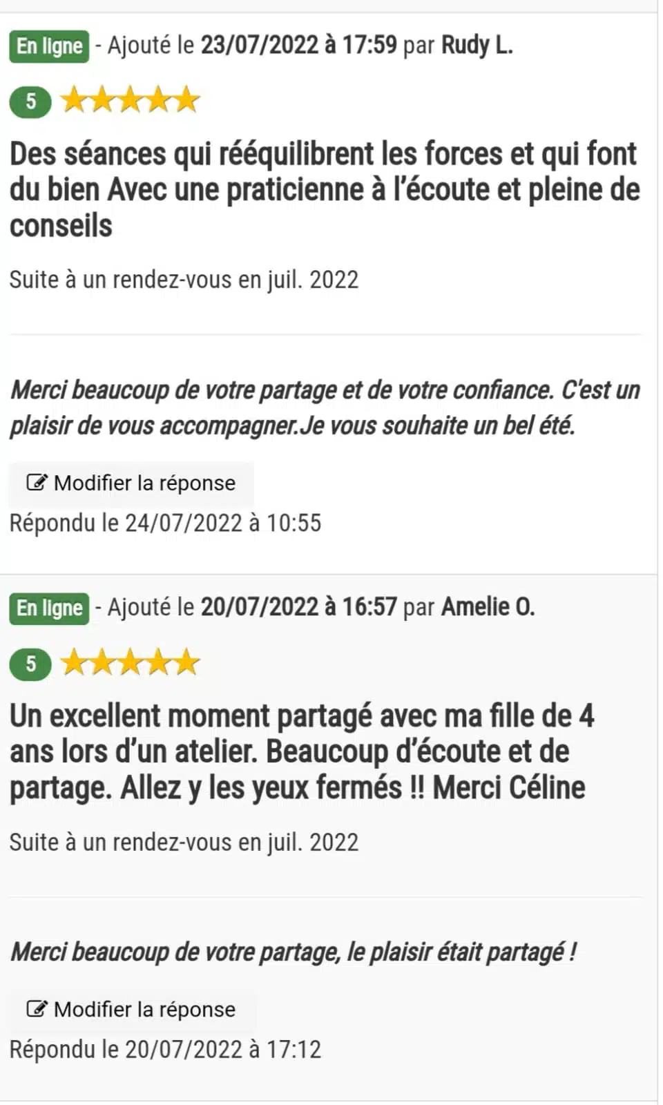 Photo numéro 10 de la galerie de Celine Briens : Kinésiologue à Semoy. Prendre RDV