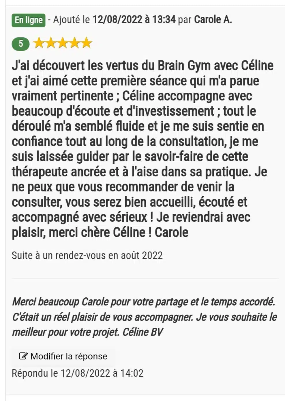 Photo numéro 13 de la galerie de Celine Briens : Kinésiologue à Semoy. Prendre RDV