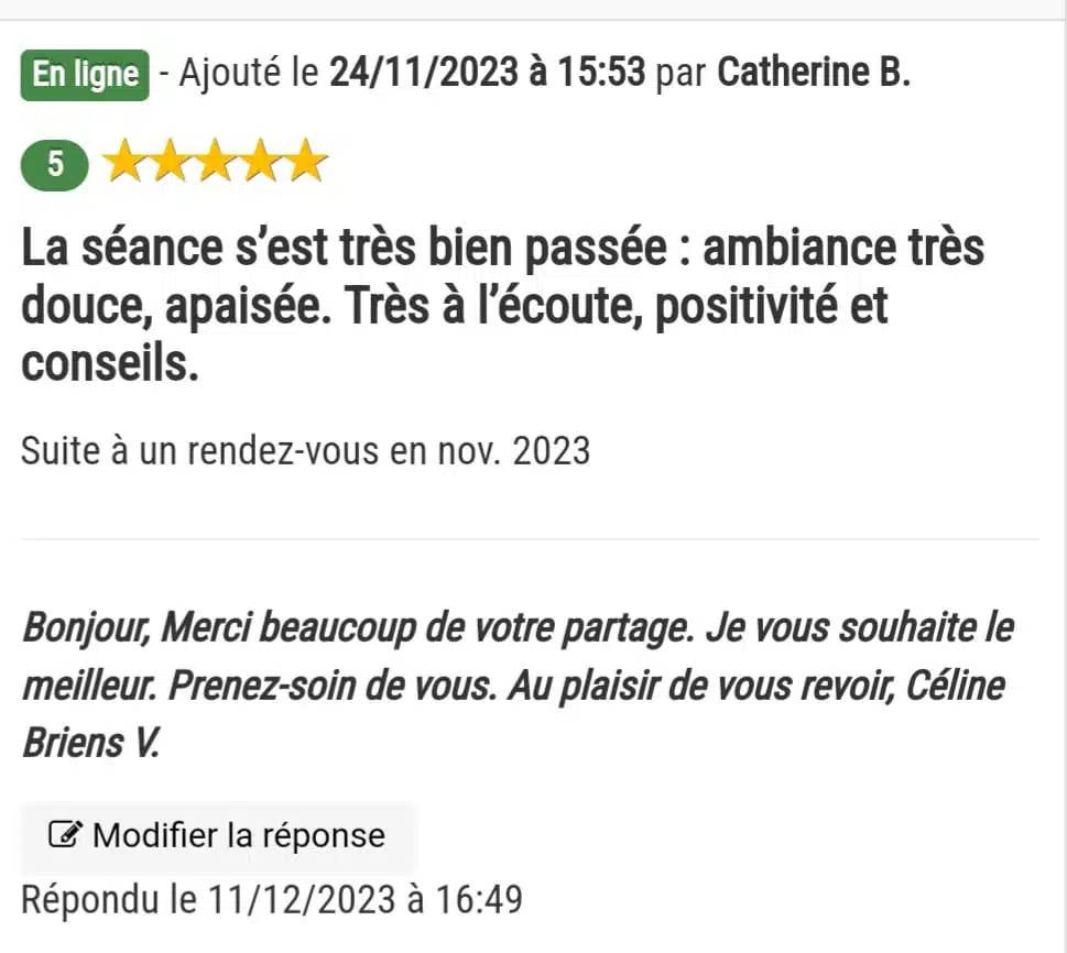 Photo numéro 15 de la galerie de Celine Briens : Kinésiologue à Semoy. Prendre RDV