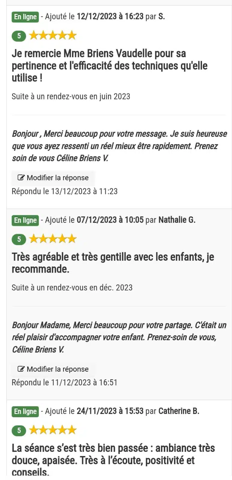 Photo numéro 16 de la galerie de Celine Briens : Kinésiologue à Semoy. Prendre RDV