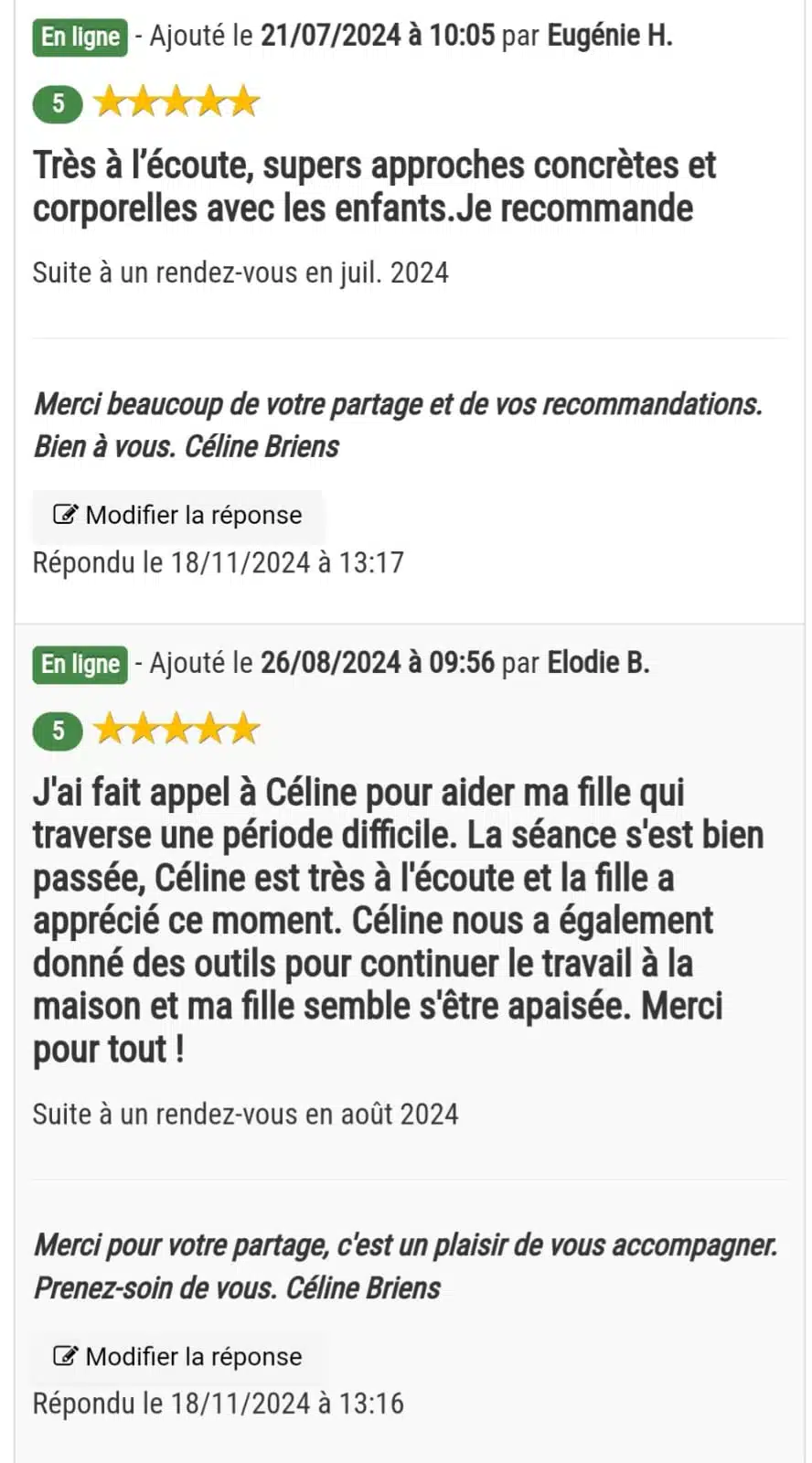 Photo numéro 17 de la galerie de Celine Briens : Kinésiologue à Semoy. Prendre RDV