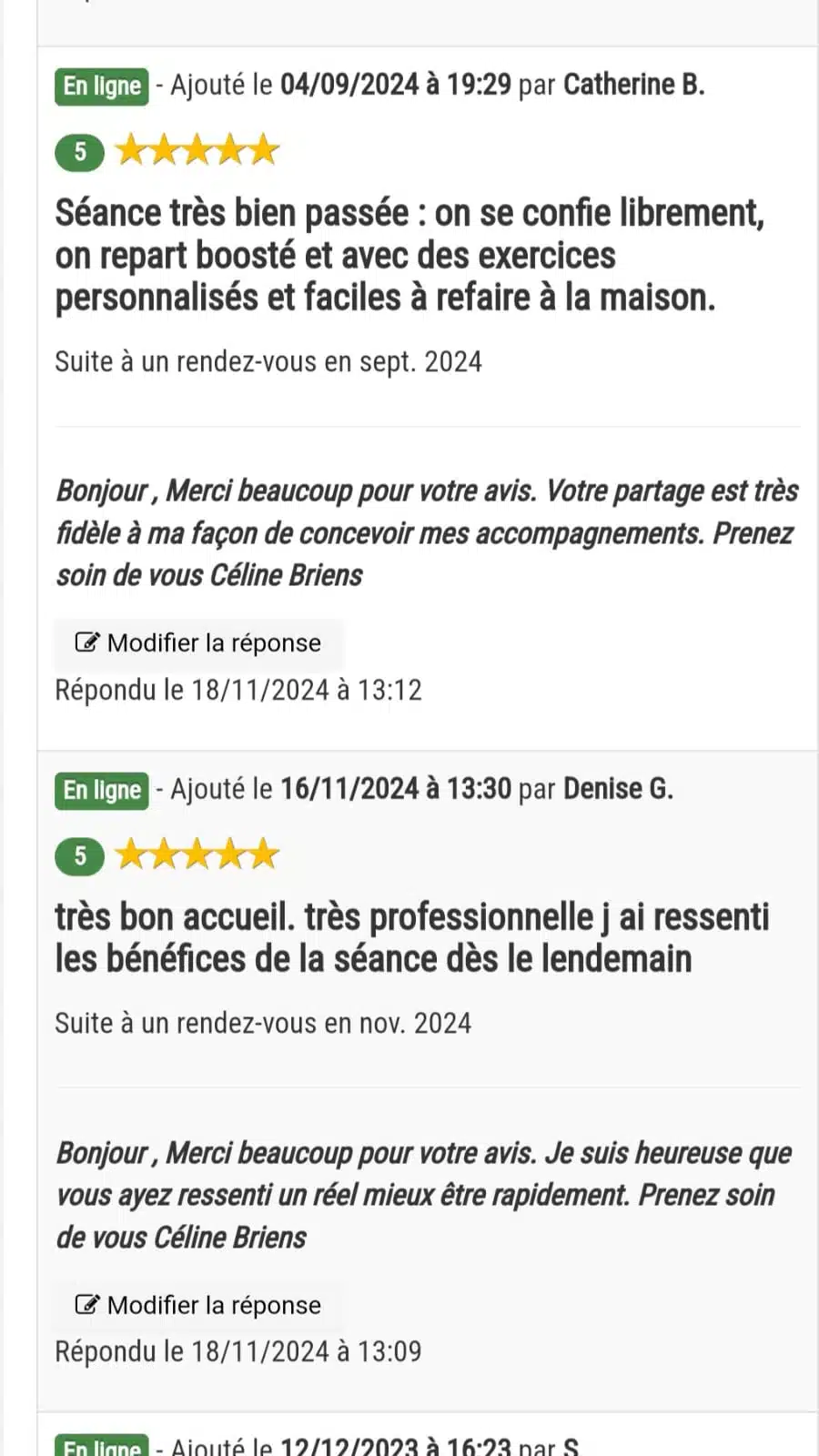 Photo numéro 18 de la galerie de Celine Briens : Kinésiologue à Semoy. Prendre RDV