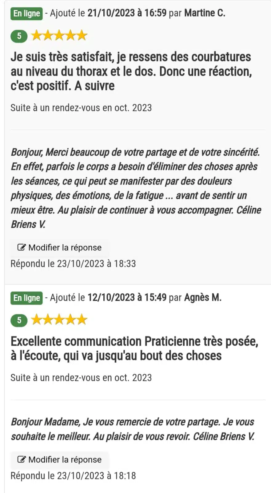 Photo numéro 8 de la galerie de Celine Briens : Kinésiologue à Semoy. Prendre RDV