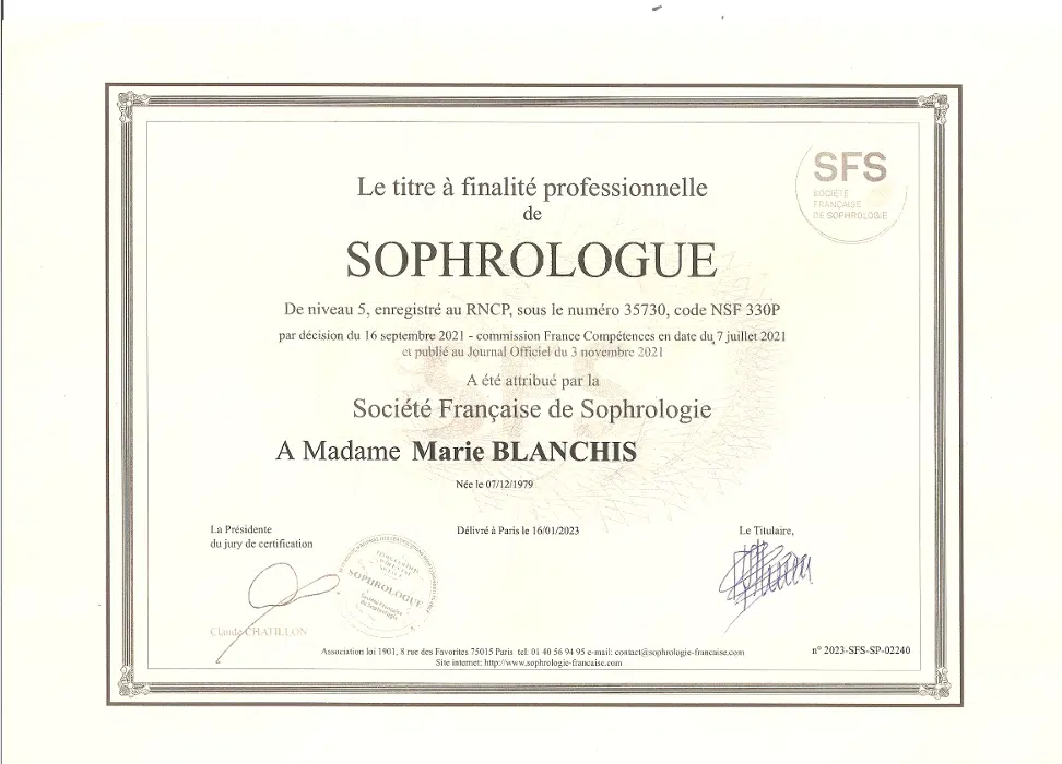 Photo numéro 1 de la galerie de Marie Blanchis : Sophrologue à Bosroumois. Prendre RDV